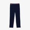 Lacoste Men's Multicolor Waist Pajama Pants, Navy Blue, Medium