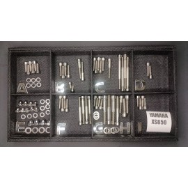 Stainless Cycle Yamaha XS650 XS 650 XS1 XS2 Stainless Steel Engine Bolt Kit  Polished Set