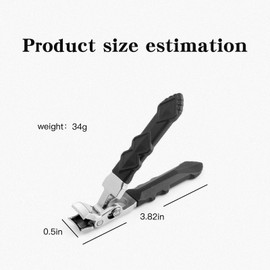 2PCS Toenail Clippers, Portable Toenail Clippers for Seniors,Long Handle Ergonomic Curved Nail Clippers, Men's and Women's