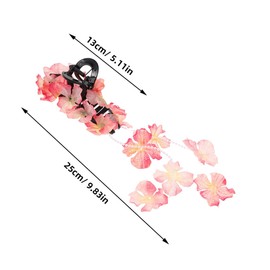Baluue 2pcs Tropical Floral Hair Claw Clips with Tassels Hydrangea Design Secure Grip for Beach Vacations and Weddings Durable and Lightweight Hair Accessories for Women