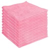 Microfiber Cleaning Cloths, Pink, 30-Pack