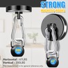 VSKIZ 200Lbs Magnetic Carabiner Hooks, 2 Pack Strong Magnetic Hooks