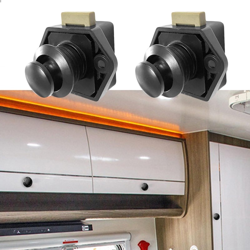 4PCS Push Button Latch Catch Push Door Lock,Push Button Latch