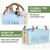 Homiton Portable Shower Caddy Collapsible Plastic Shower Basket Tote with