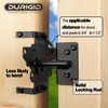 DURIGID Heavy Duty Gate Latch, Gravity Auto-Locking Gate Locks for