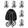 HUIYELOVE 5 Pack Wig Stand Plastic Wig Holders Black 11.61