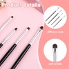 8 PCS Eyeliner Brushes Set, Mini Eye Makeup Brush Set