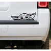 Peeking Baby On Board Sticker for car Peeking Baby Yoda