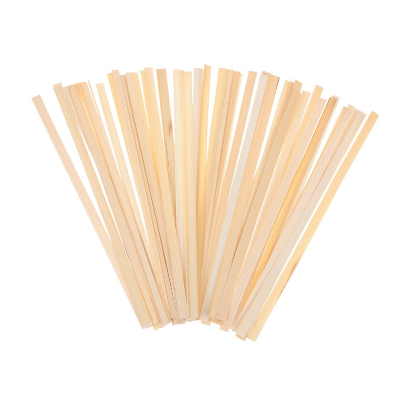 GRADENEVE 50pcs Handmade Bamboo Fan Weaving Sticks 30cm X 1.2cm