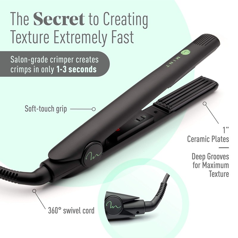 Professional Series Hair Crimper Iron 1 Inch by MINT |