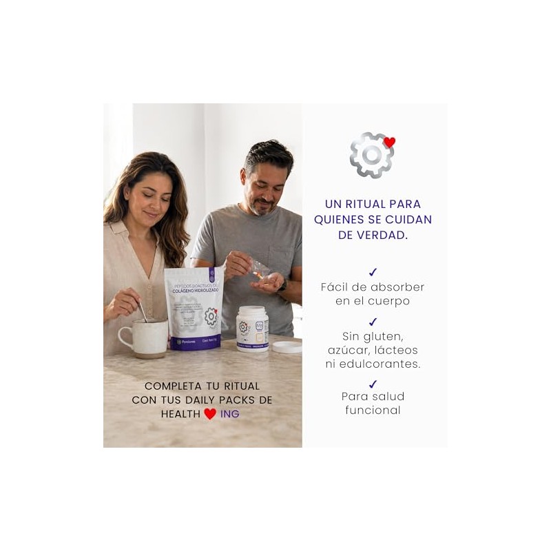 Health Ing Péptidos Colágeno Hidrolizado Tipo Iii Polvo Proteína Pura