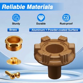 RUHUALIFE Outside Wall Faucet Repair Kit Compatible with Woodford Model 17, Sillcock Metal Wheel Handle Repair Kit Replace# RK-17MH