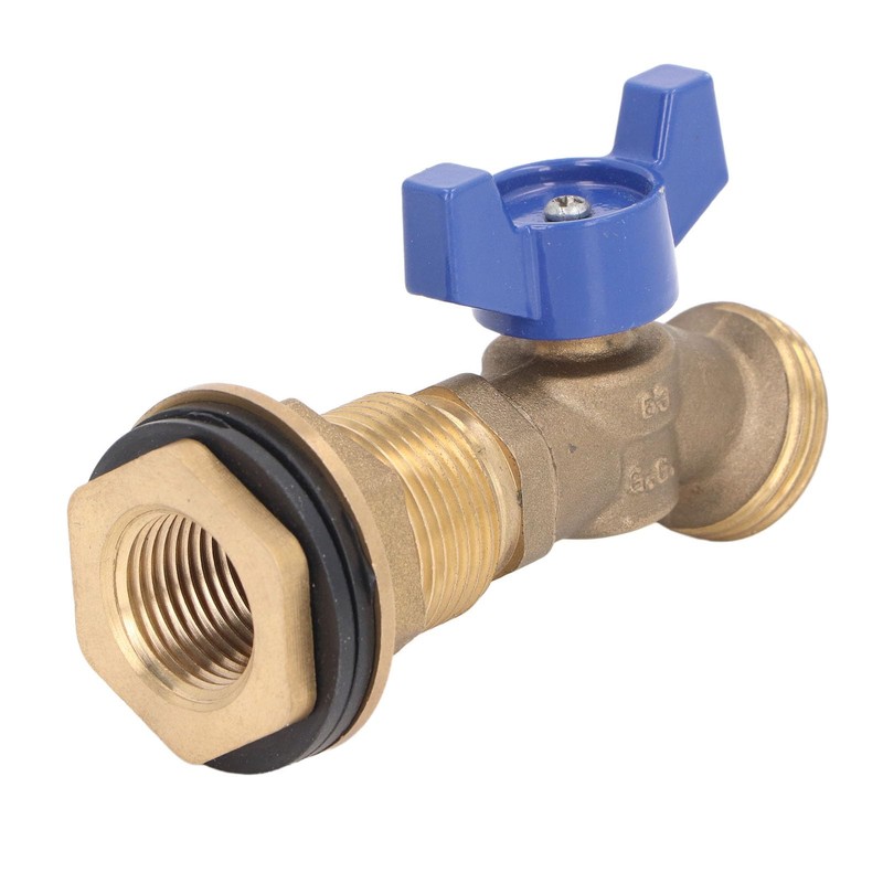 Brass Ball Valve Quarter Turn Water Tank Spigot for Rain