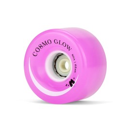 Cosmo Glow Wheels - Light Up LED Outdoor Roller Skate Wheel - 4 Pack of 62mm x 32mm Wheels | Purple Haze