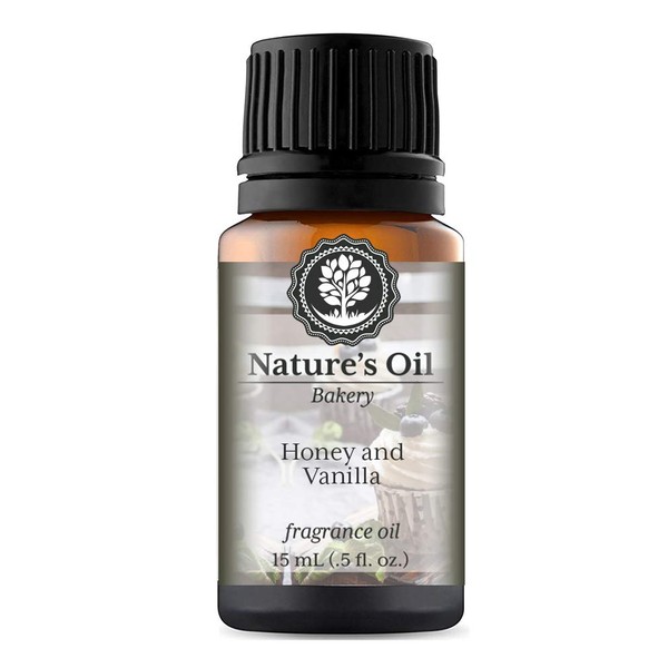 Honey and Vanilla Fragrance Oil (15ml) For Diffusers, Soap Making,