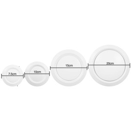 Pssopp Exhaust Air Disc Valve Round Plate Valve Exhaust Air Anemostat Adjustable Ventilation Grille Exhaust Valve Ventilation Pipe for Bathroom Office Kitchen Ventilation (100 mm / 3.9 inches)