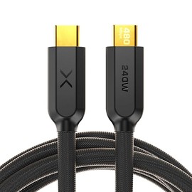 NOCO XGrid XC3: cable USB-C a USB-C de 240 W - Cable de carga rápida tipo C, certificado USB-IF, chip inteligente de marcador E, datos de 480 Mbps, na