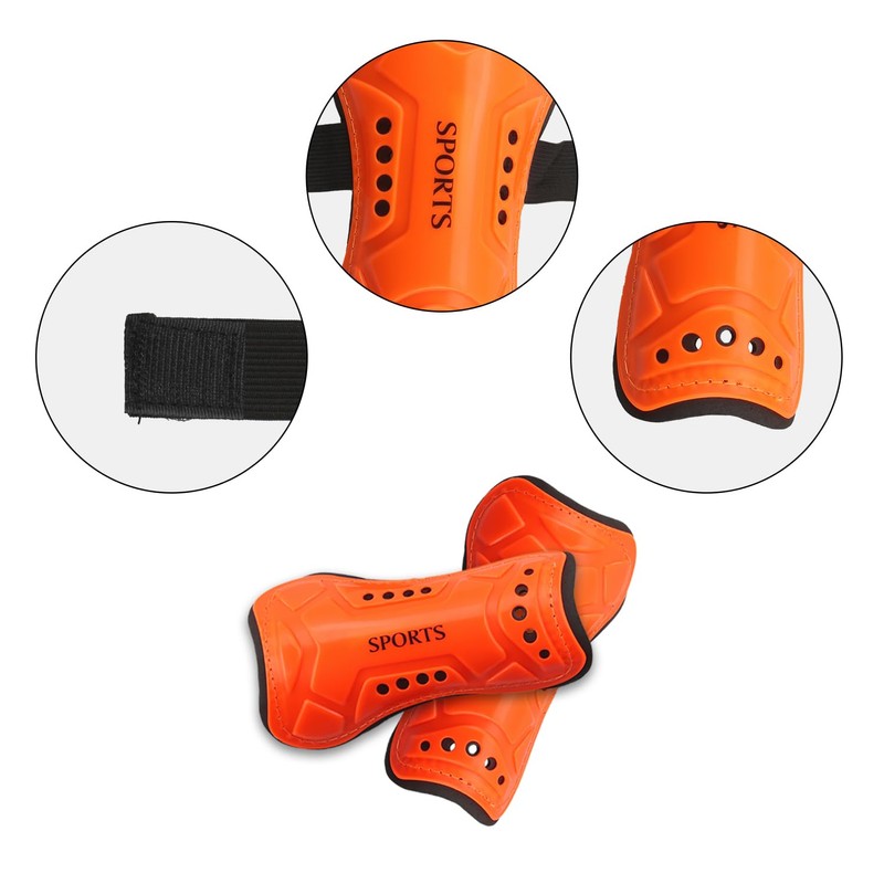 Rumyve 1pair Football Shin Guards - Breathable Protective Gear for