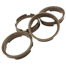 4x Centring Rings 72.6 - 66.6/72.6 mm to 66.6 mm Brown for MAM Keskin
