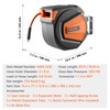VEVOR Retractable Air Hose Reel, 3/8IN x 65FT Hybrid Air
