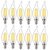 FLSNT LED Candelabra Light Bulbs, CA11 E12 Chandelier LED Light