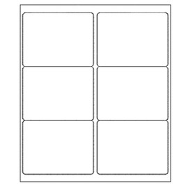 9527 Product 6 up 3-1/3 X 4 Sticker Labels Shipping Address Labels for Laser/Ink Jet Printer,500 Sheets,Total 3000 Labels