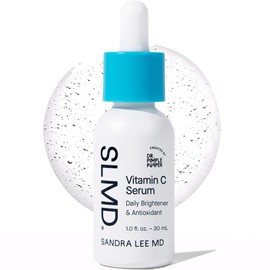 SLMD by Dr. Pimple Popper - Vitamin C Serum - Vitamin C Face Serum & Hyaluronic Acid to Visibly Smooth, Hydrate and Brighten Skin - Minimize Appearance of Fine Lines & Wrinkles - 1 Fl. Oz.