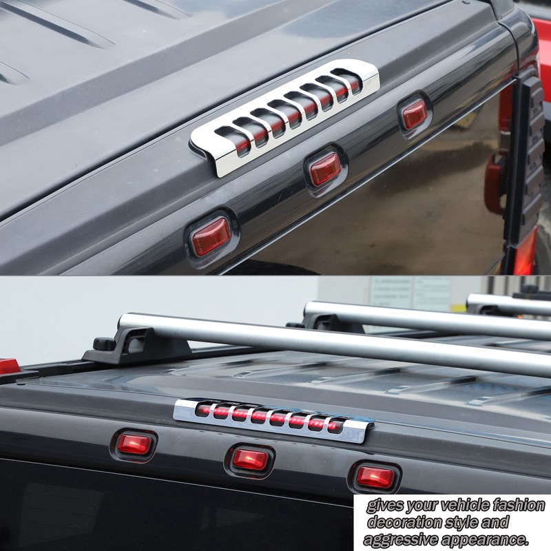 Lcojicep Car Brake Light Trim Compatible with Hummer H2 2003-2009,