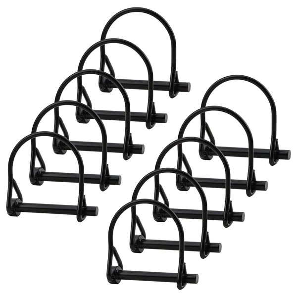 INCREWAY 10pcs 1/4" Heavy Duty Carbon Steel Black Quick Release