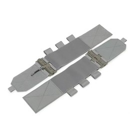 GAZJYUSP Pair of Elastic Tactical Vest Cummerbund Quick Release Mounting Strap for Vest JPC/CPC/LBT/LBX/FCPC with Magazine Pouches (Gray)