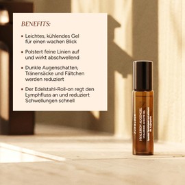 JUNGLÜCK Hyaluronic Eye Gel - Cooling Eye Roller Against Dark Circles
