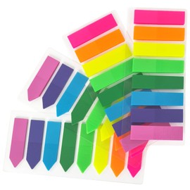 OWLKELA 800pcs Sticky Tabs, 8 Colour Index Tabs, Translucent Tape Flags for Page Marking, Writable Sticky Notes for School and Office Supplies