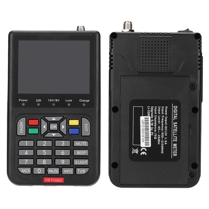 Digital V8 Satellite Signal Finder HD 1080P DVB s Signal