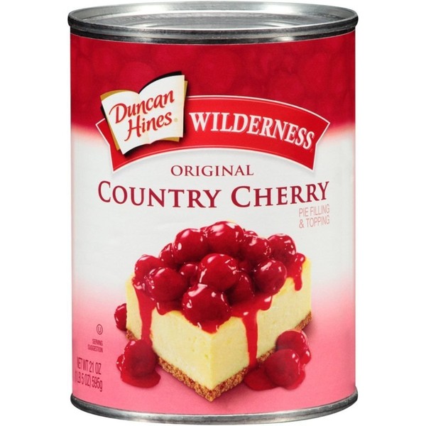 Duncan Hines Wilderness Original Pie Filling & Topping, Country Cherry, 21 Ounce