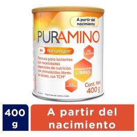 Fórmula Infantil Especializada Puramino a partir del nacimiento Lata 400 g