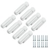 4pcs/8pcs/12pcs Sash Blocker Window Jammer - White Zinc Cast Alloy