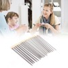 22Pcs Knitting Needles Stainless Steel Straight Single Pointed HandMade Wool