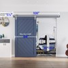 EaseLife 9 FT Brushed Nickel Sliding Barn Door Hardware Track