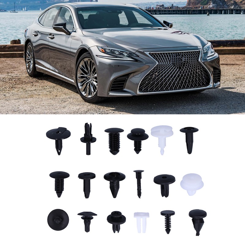 415pcs Car Retainer Clips Auto Plastic Fasteners 18 Kinds Push