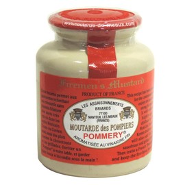 Moutarde de Meaux - Fireman's Mustard - Moutarde des Pompiers Pommery - 250g, 8.45 fl oz (pack of 1)