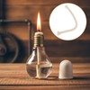 Round Cotton Oil Lamp Wicks 5 Pack Glass Tube Holder