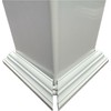 4 x 4 inch Vinyl Two-Piece, Split Style Post/Sleeve Base