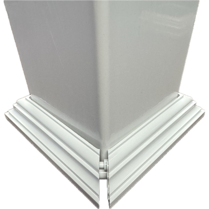 4 x 4 inch Vinyl Two-Piece, Split Style Post/Sleeve Base
