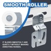 vibedor 4 Pcs Closet Sliding Door Roller, Hardware Kit Wardrobe
