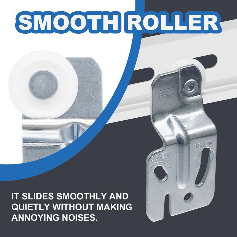 vibedor 4 Pcs Closet Sliding Door Roller, Hardware Kit Wardrobe