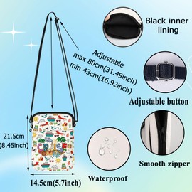 WZMPA Funny Cruise Life Crossbody Bag Cruise Vacation Gifts Cruising Shoulder Bag For Cruise Lovers Cruise Journey Sling Bag (Cruise Life CB)