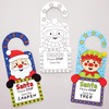 Baker Ross AT167 Christmas Colour in Door Hangers-Pack of 10,
