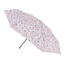[Moonbat] Esta Rain Umbrella, Folding Umbrella, UV Protection, Windproof, Compact, Print 10318, 10319, 10320, 10321, 10322, brown (bronze)