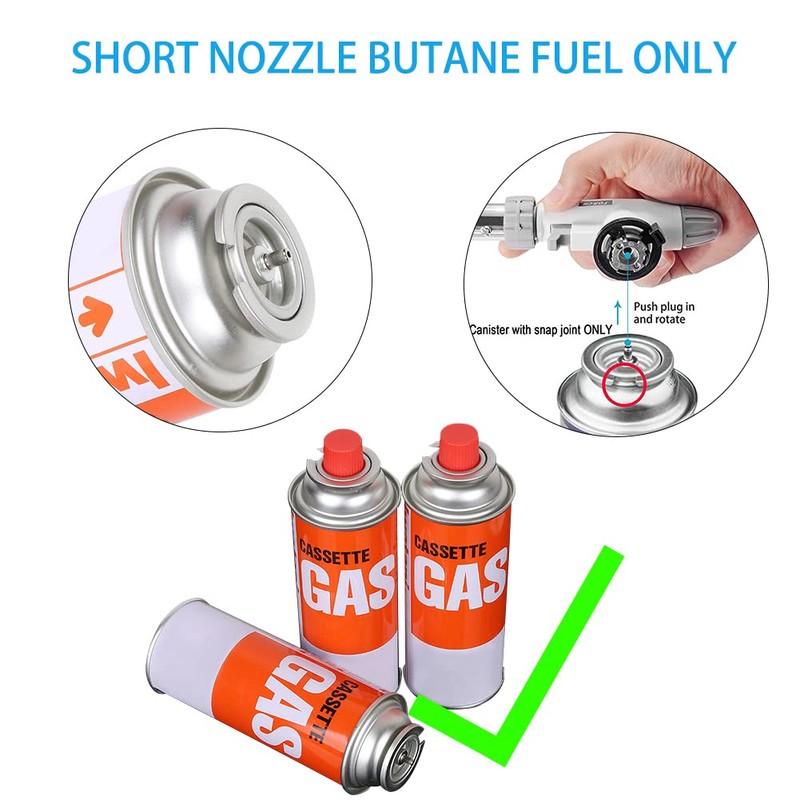ANPTGHT Butane Torch Kitchen Blow Lighter Master Torch with Safety