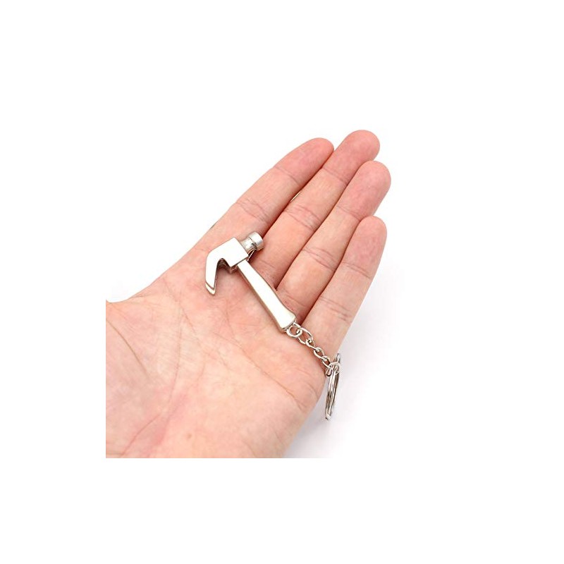 VmG-Store Miniature Tool Metal Keyring, Hammer